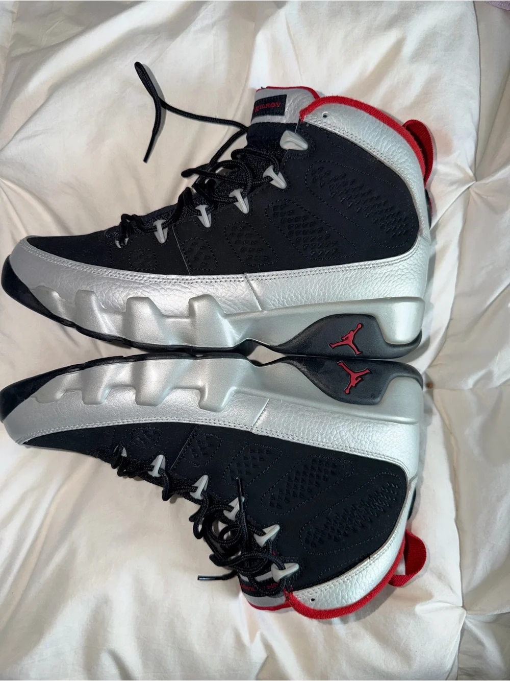 Air Jordan 9 Retro Johnny Kilroy Black Silver Red Men’s 8.5 OG Box
